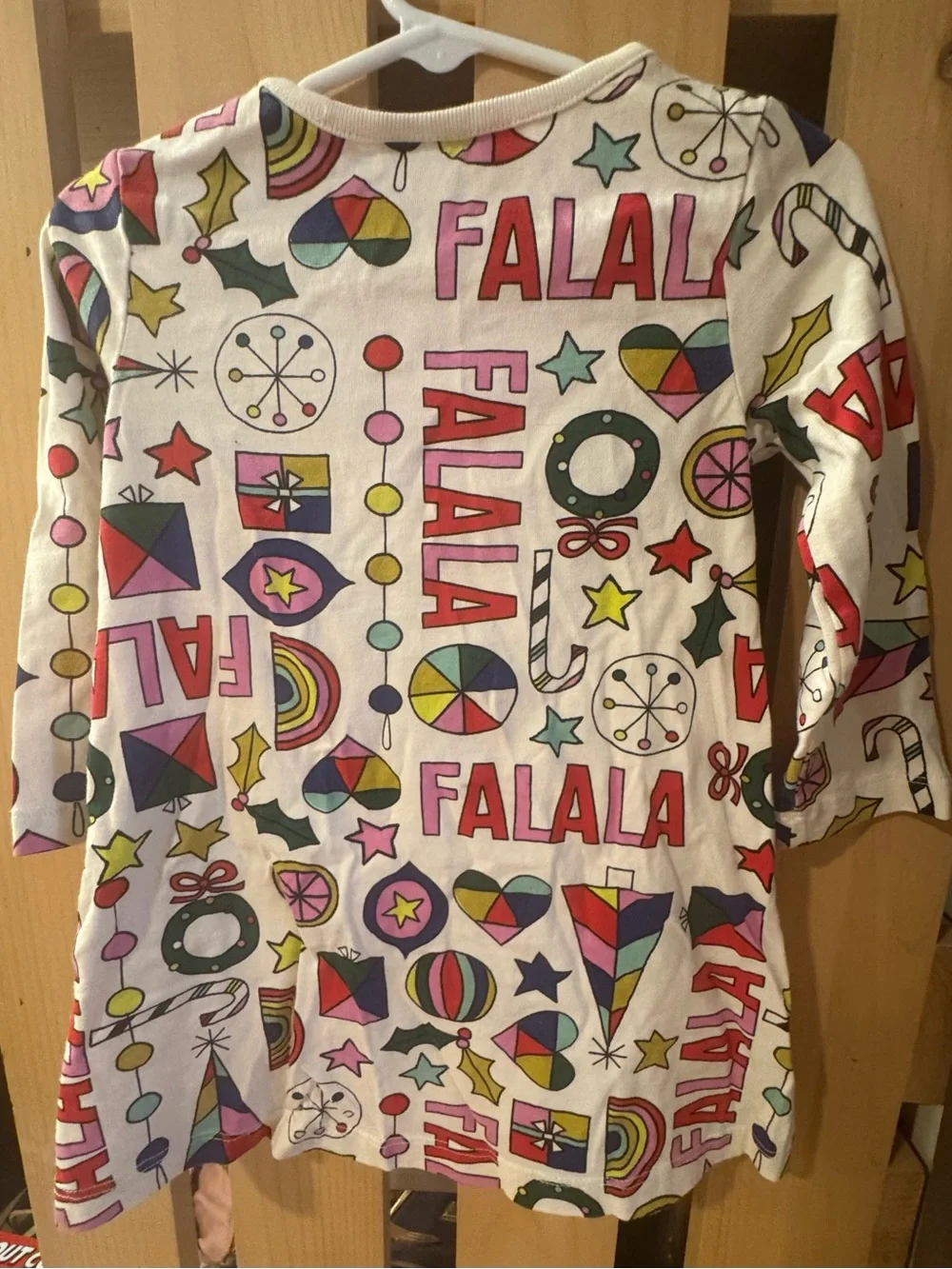 Hanna Andersson Girls Holiday Print Dress - size 2T